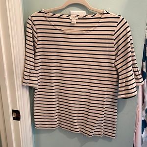 J Crew striped cotton shirt